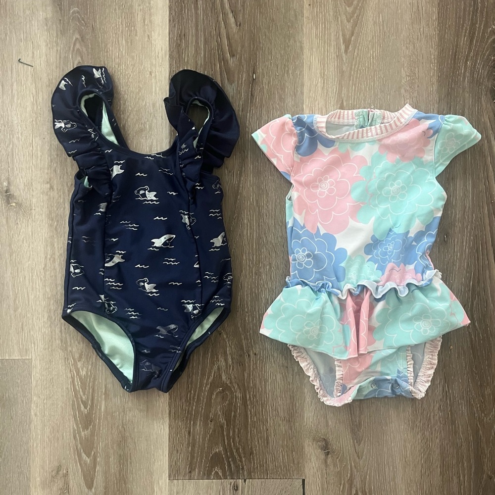 Ruffle Butts Swimsuit and Cat &Jack Swimsuit Bundle